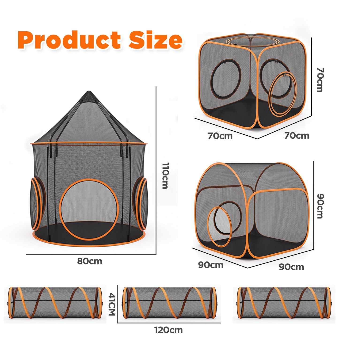 Advwin 7-in-1 DIY Cat Enclosure Outdoor Playpen