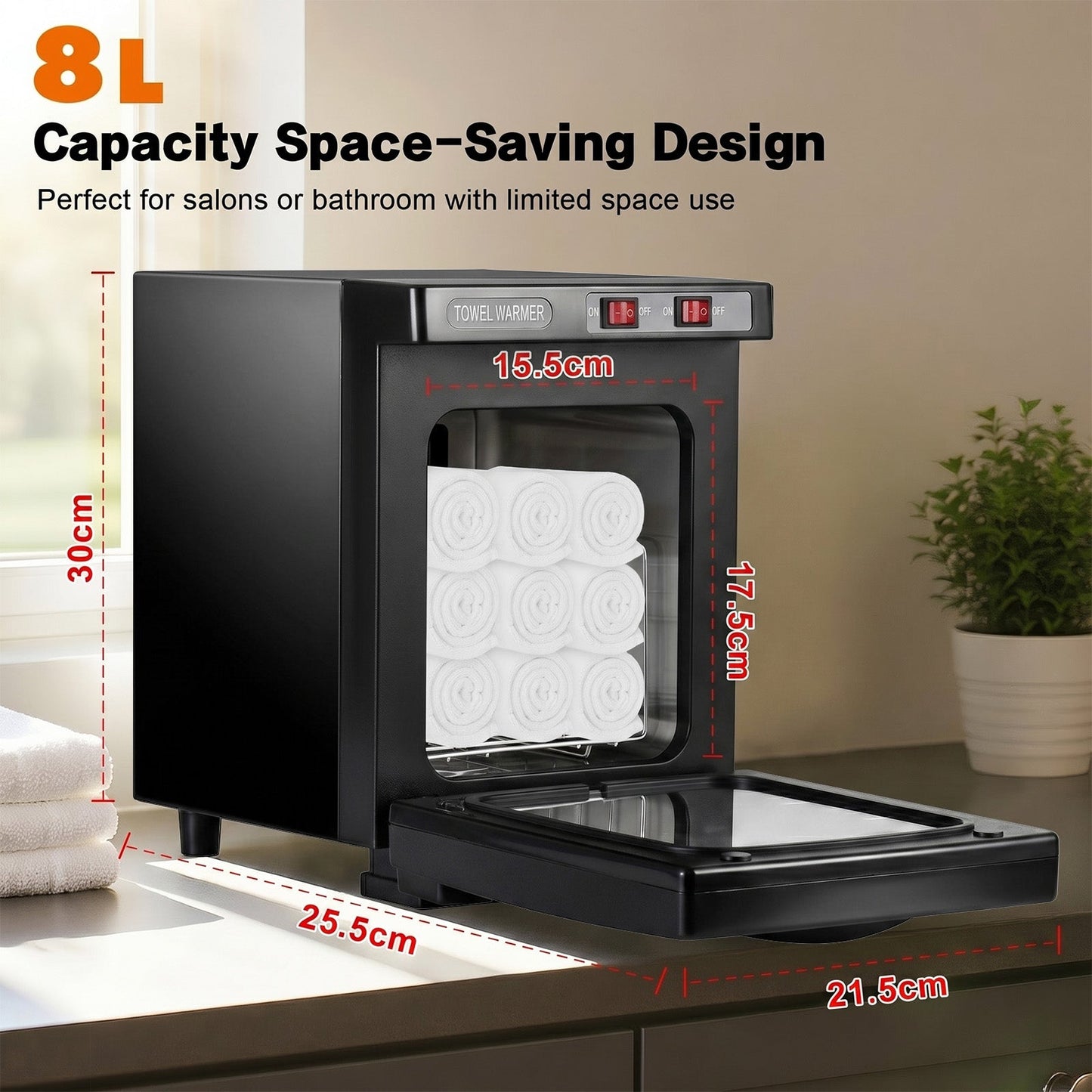 Advwin  8L Hot Towel Warmer Cabinet Fast Heating