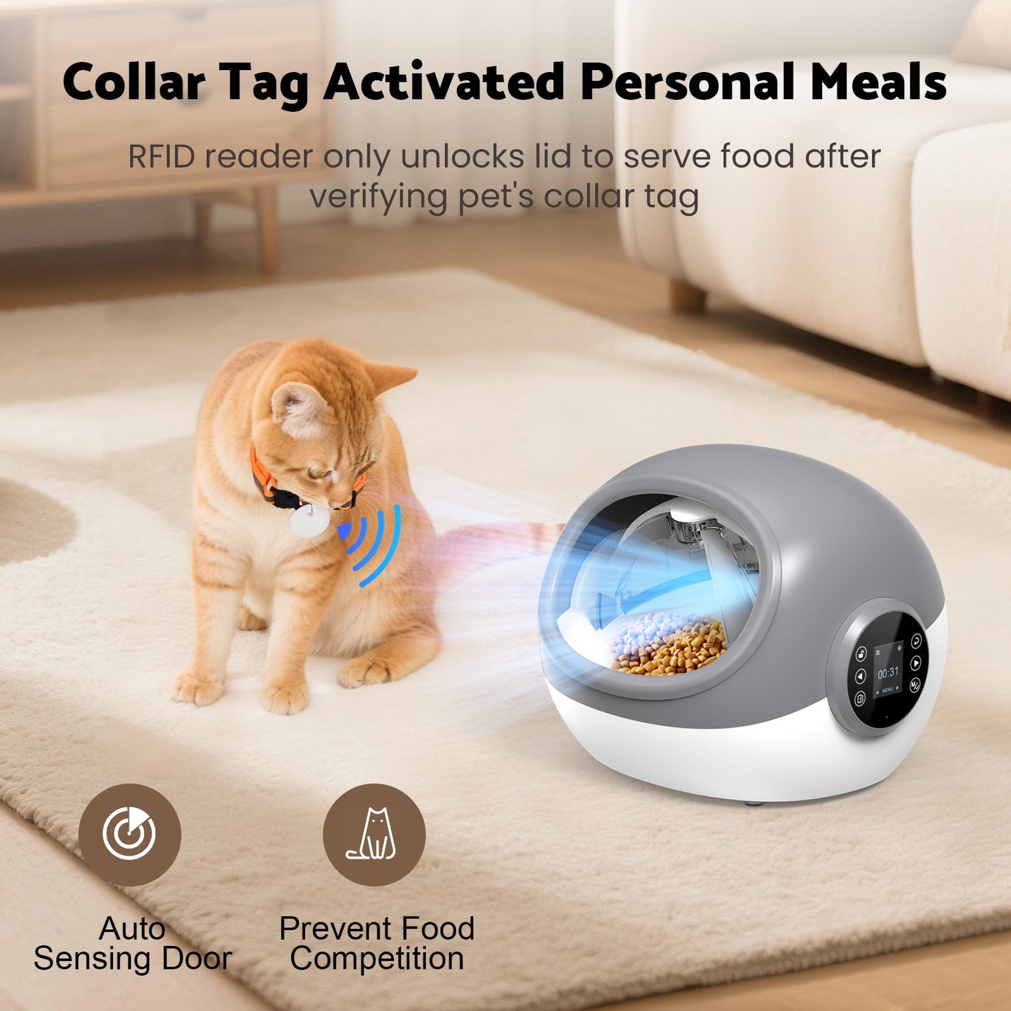 Advwin RFID Automatic Cat Feeder