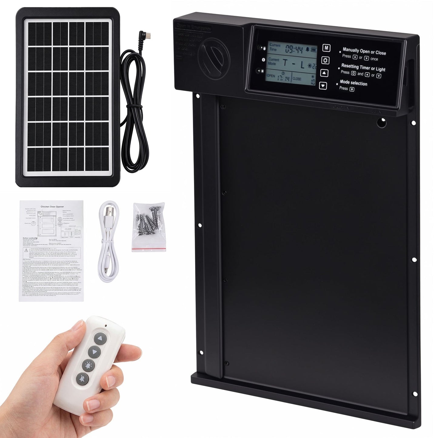 Advwin Solar Powered Automatic Chicken Coop Door