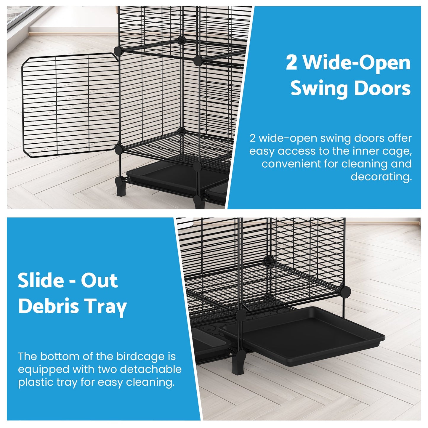 Advwin 162cm Flight Bird Cage Parrot Budgie Aviary