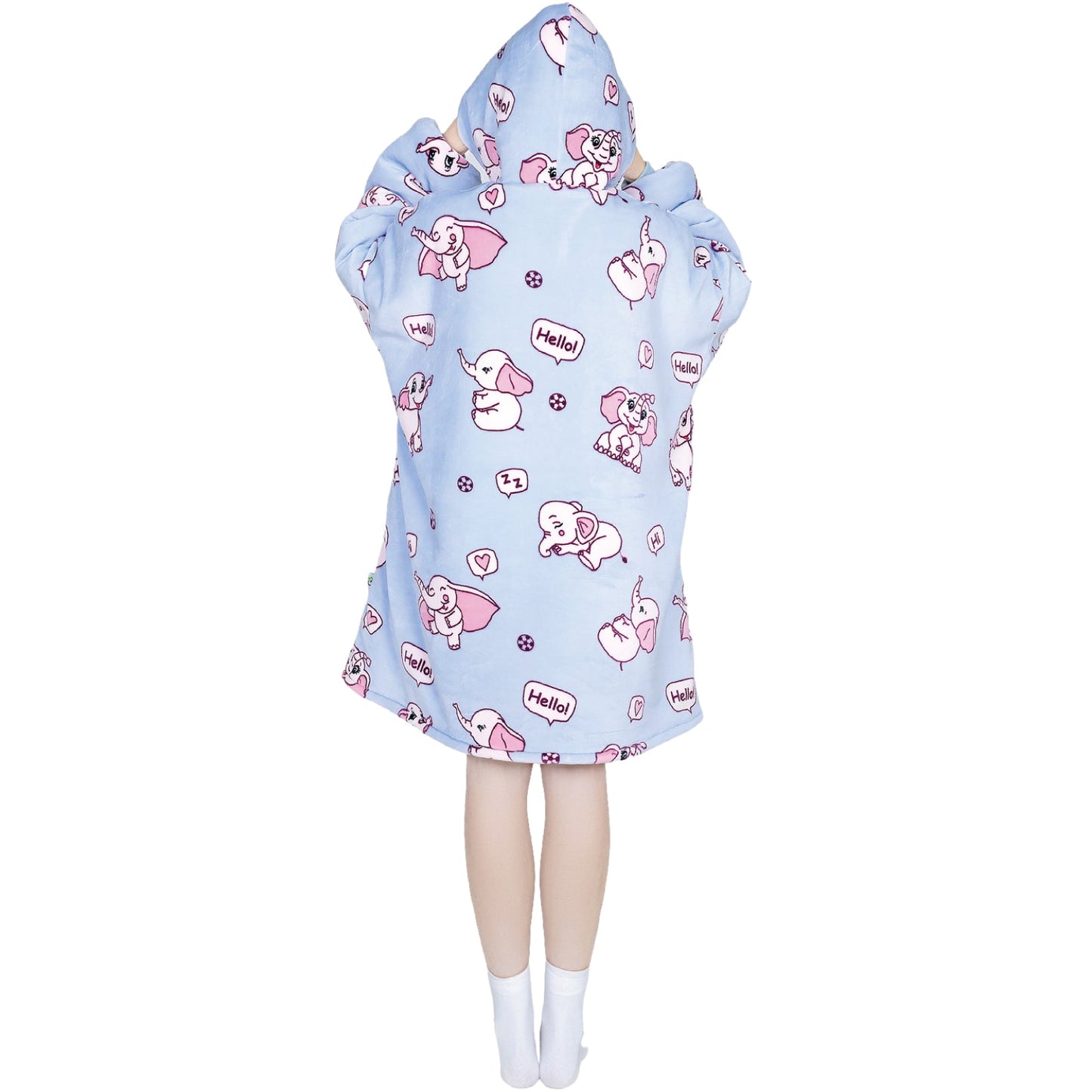 Advwin Oversized Sherpa Wearable Blanket Hoodie Adult