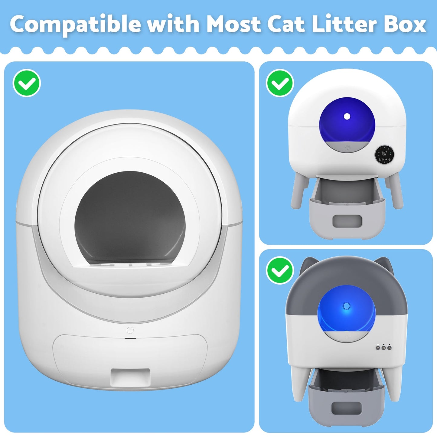 Advwin Cat Litter Box Waste Replacement Garbage Bags