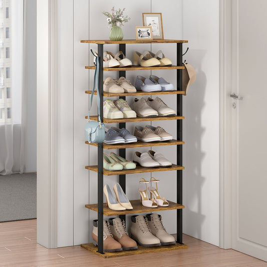 Advwin 8-Tier Vertical Shoe Rack Organiser Narrow