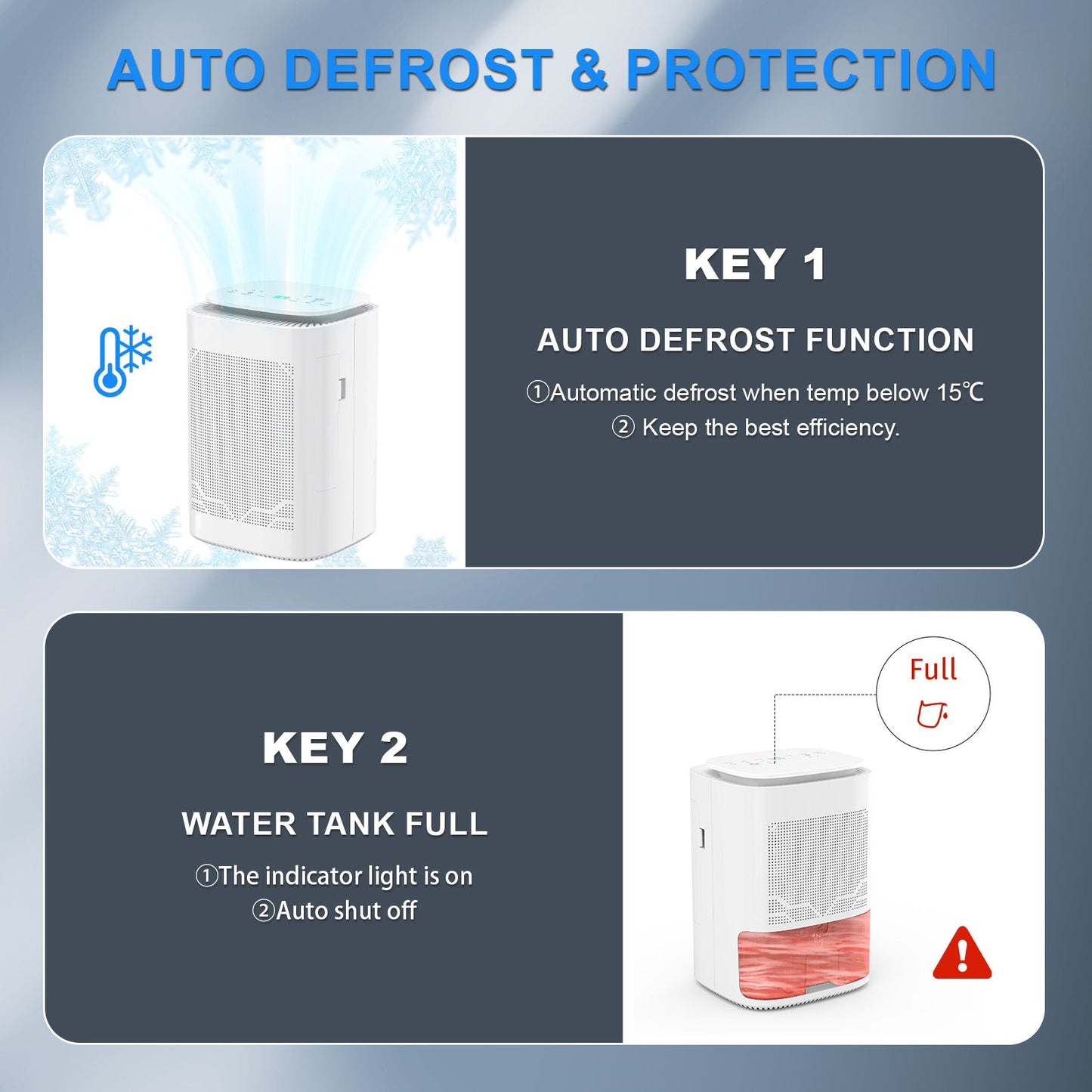 Advwin Portable Dehumidifiers with Air Purifier