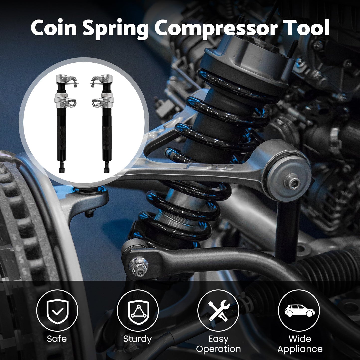 Advwin Spring Compressor Tool 2200 LB Capacity