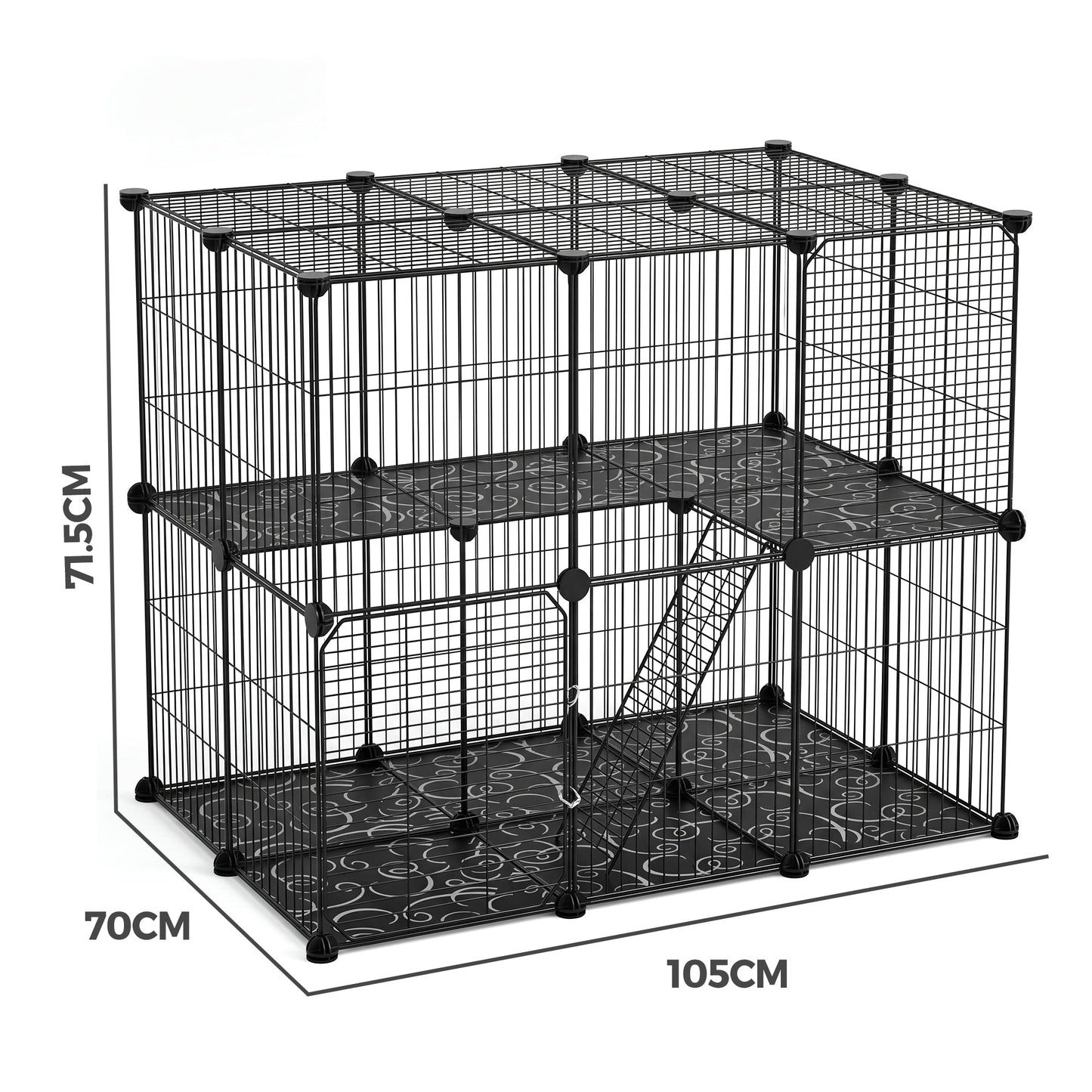Advwin Metal Wire Pet Playpen Cat Enclosure