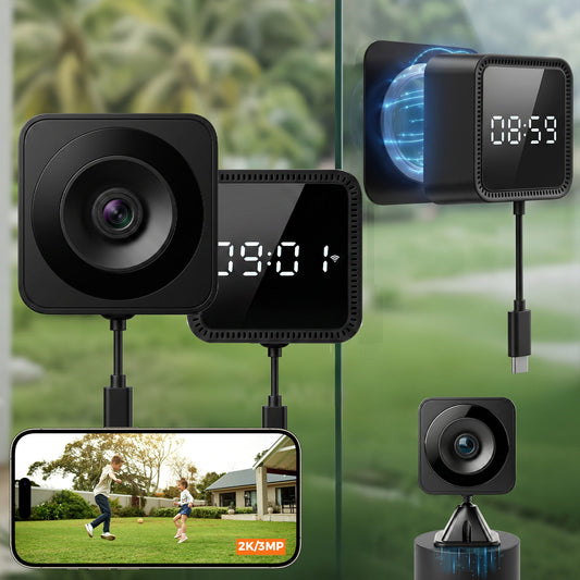 Advwin 2K WiFi Window Camera with Magnetic Glass Mount