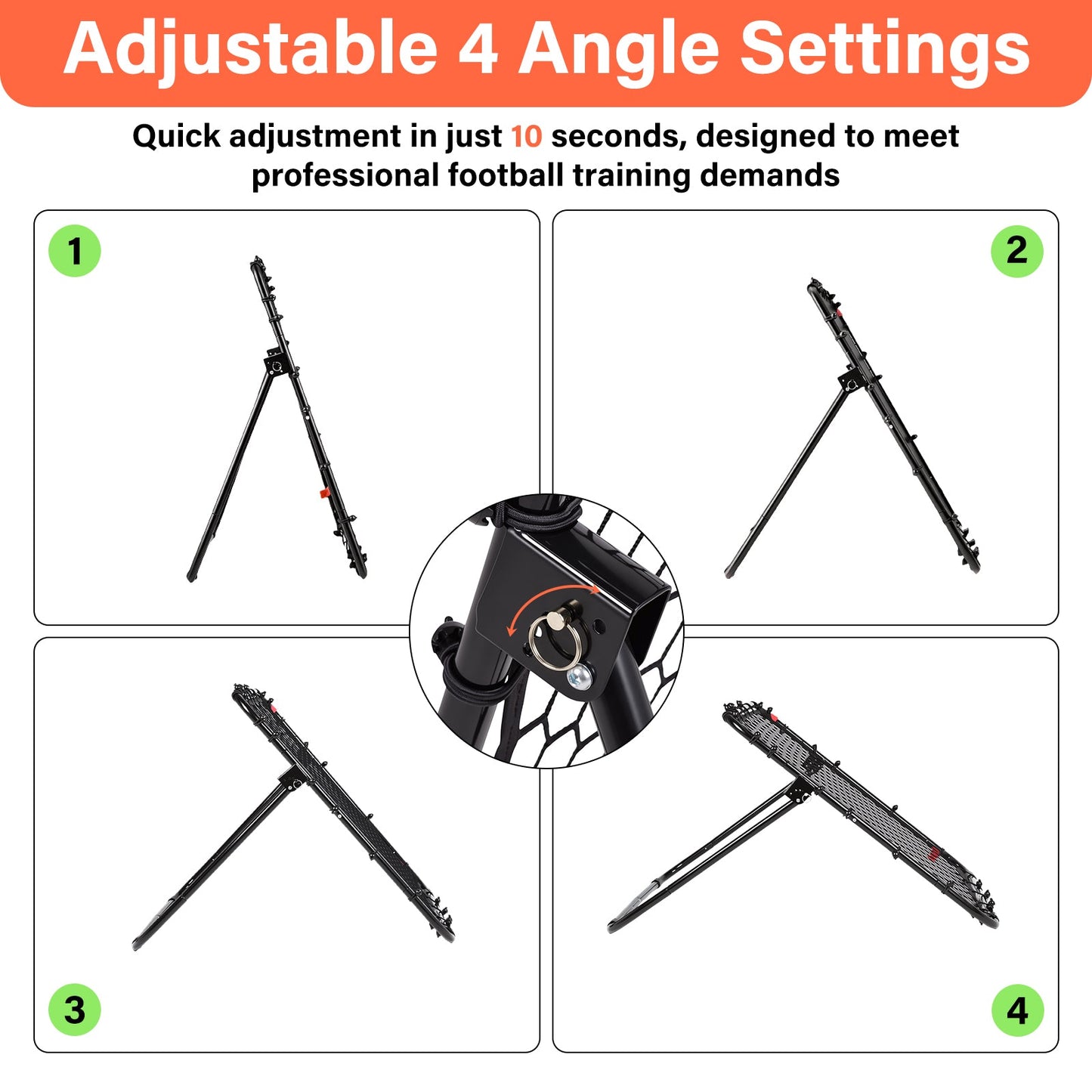 Advwin 1x1m Foldable Soccer Rebound Net