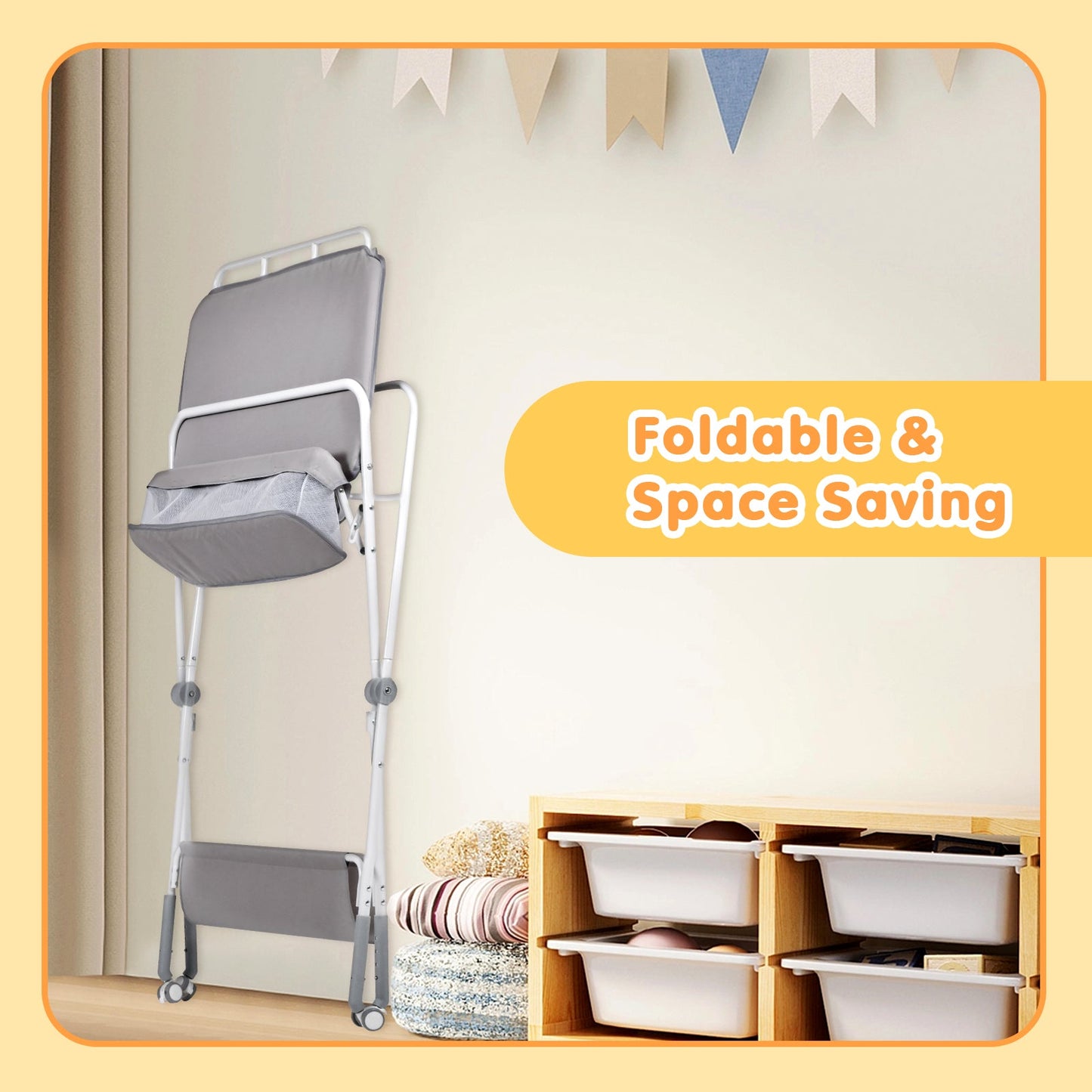 Advwin Baby Changing Table with Adjustable Height