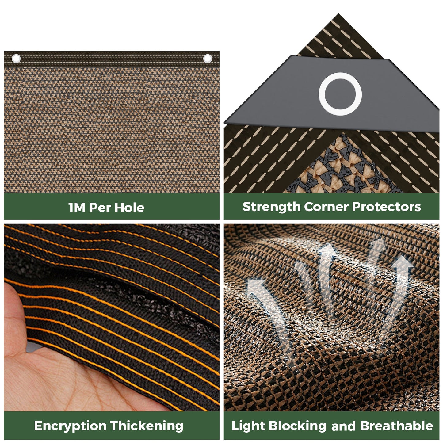 Advwin Shade Cloth Mesh Sunshade Sail