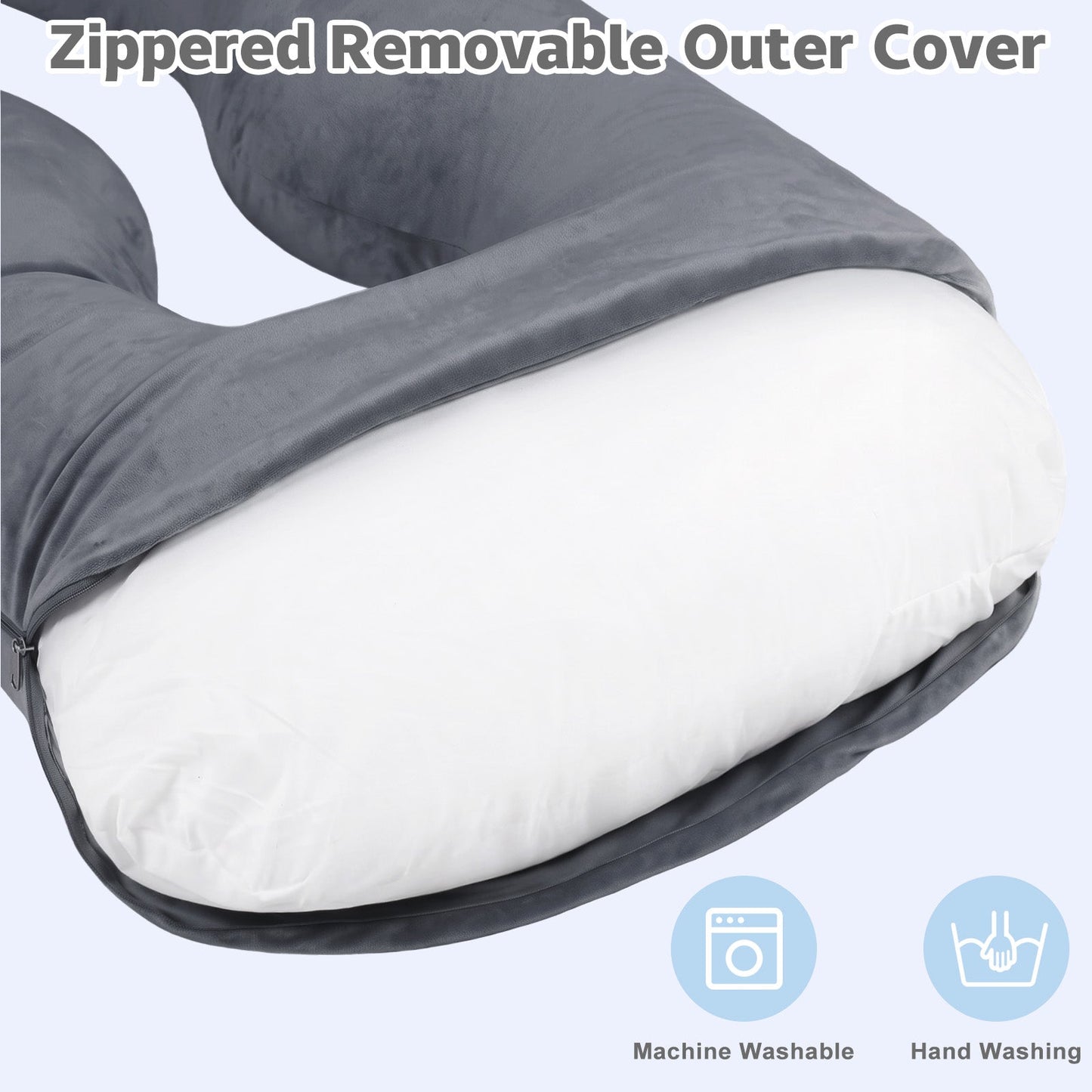 Advwin U-Shaped Pregnancy Pillow & C-Shaped Support Pillow