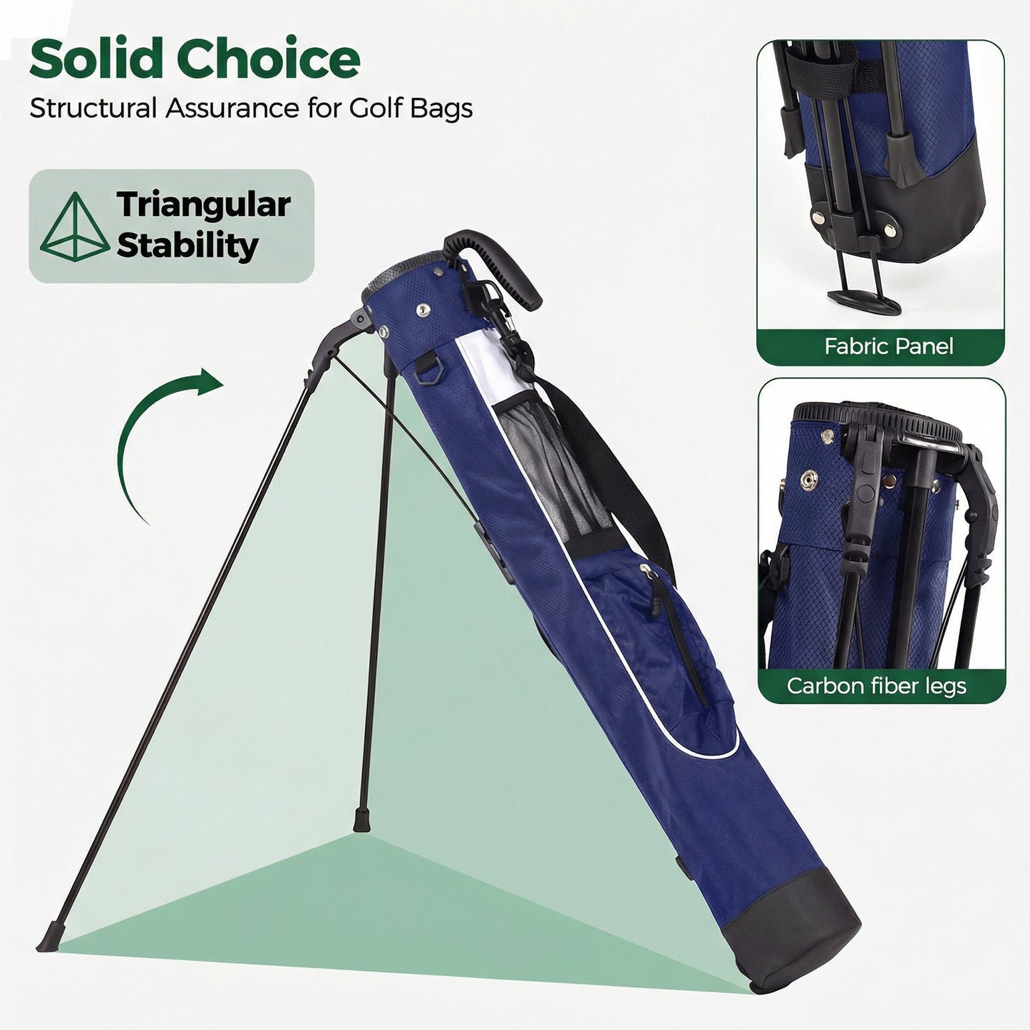 Ultra-Lightweight Golf Stand Bag with Carbon