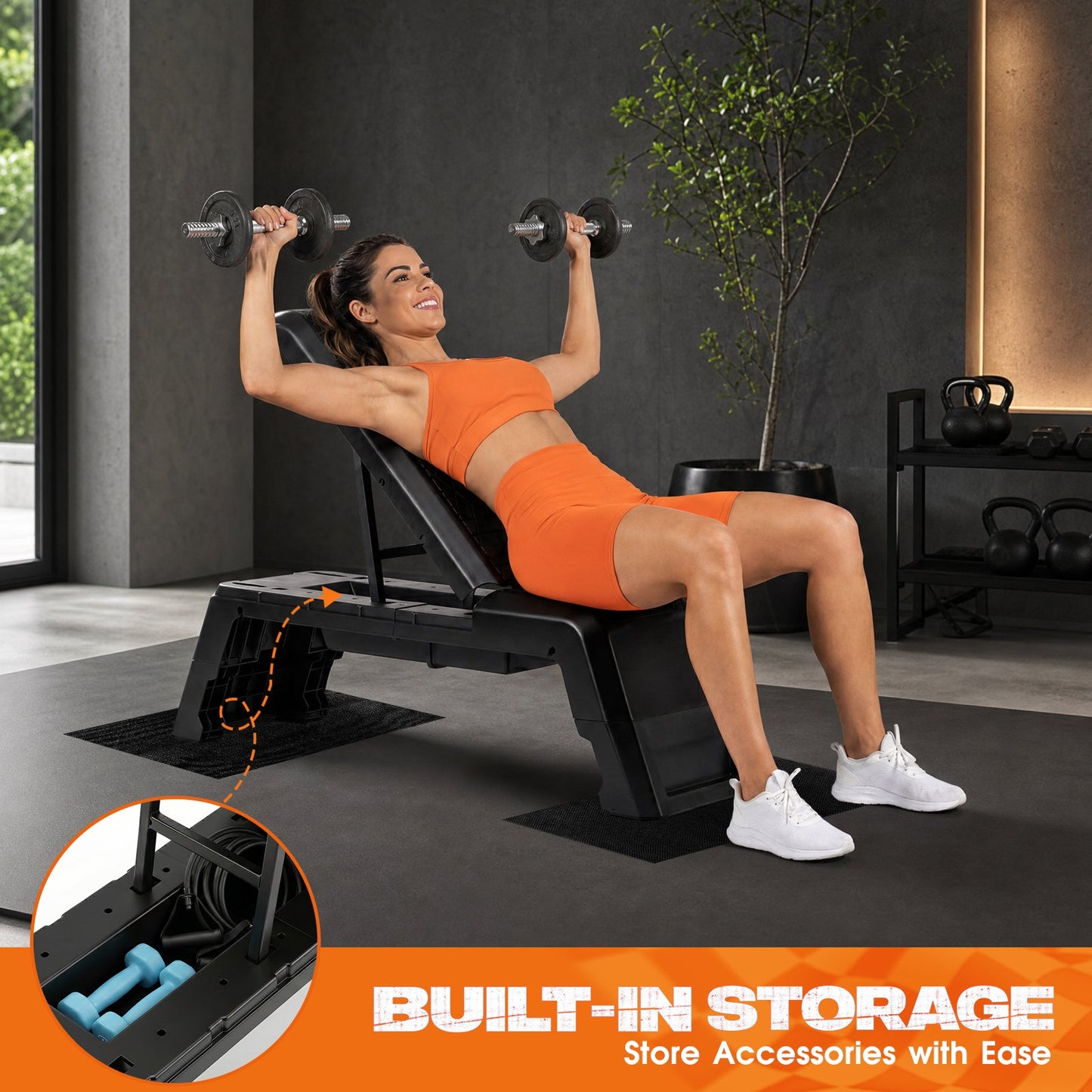 Advwin Adjustable Aerobic Step Workout Bench