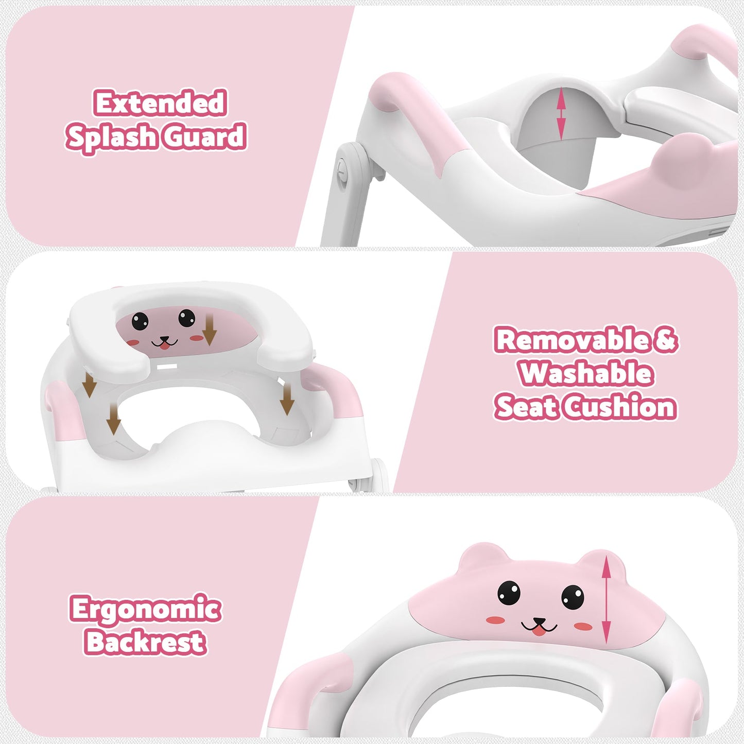 Advwin Foldable 2-in-1 Toddler Potty Training Seat
