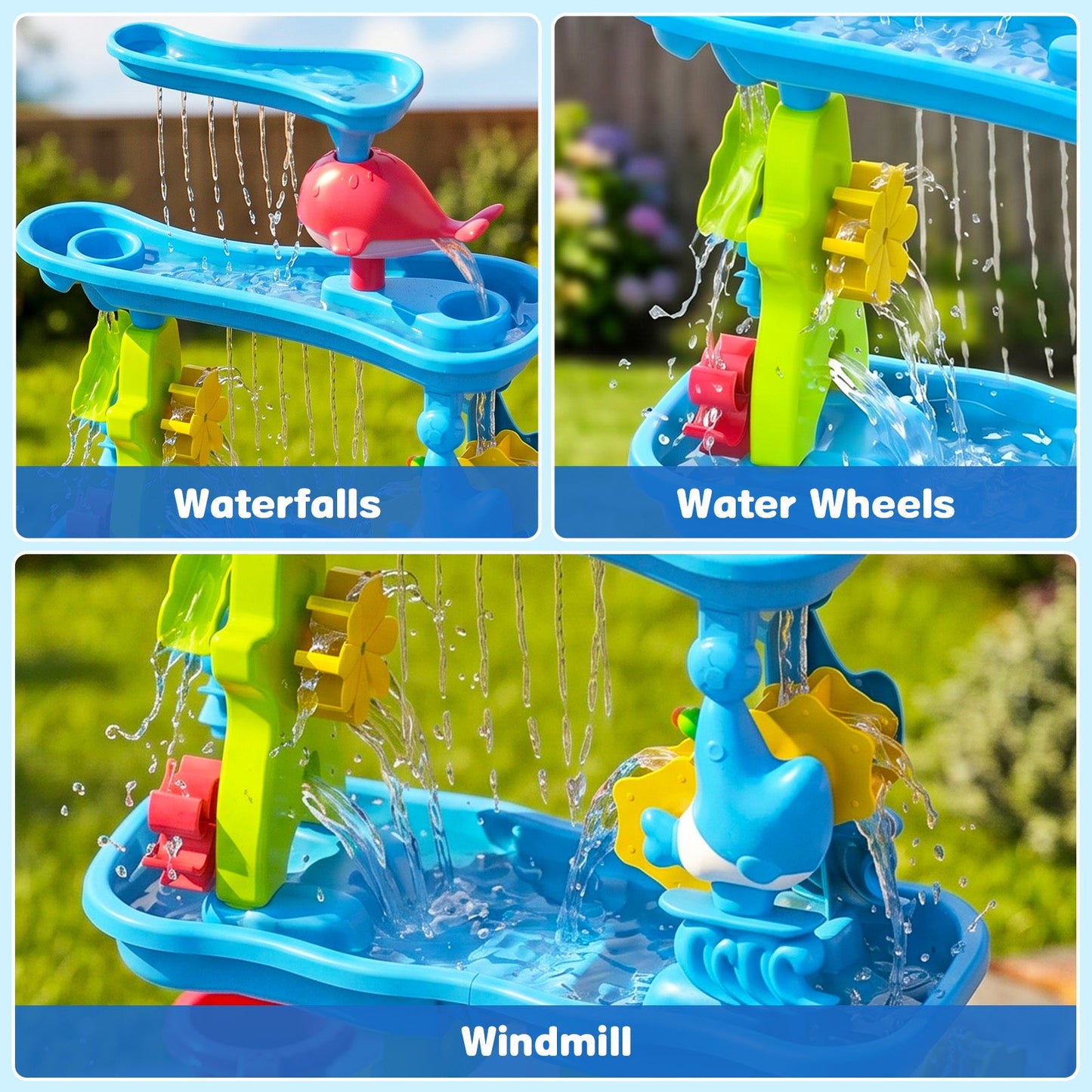 Advwin 4-Tier Kids Sand & Water Activity Table