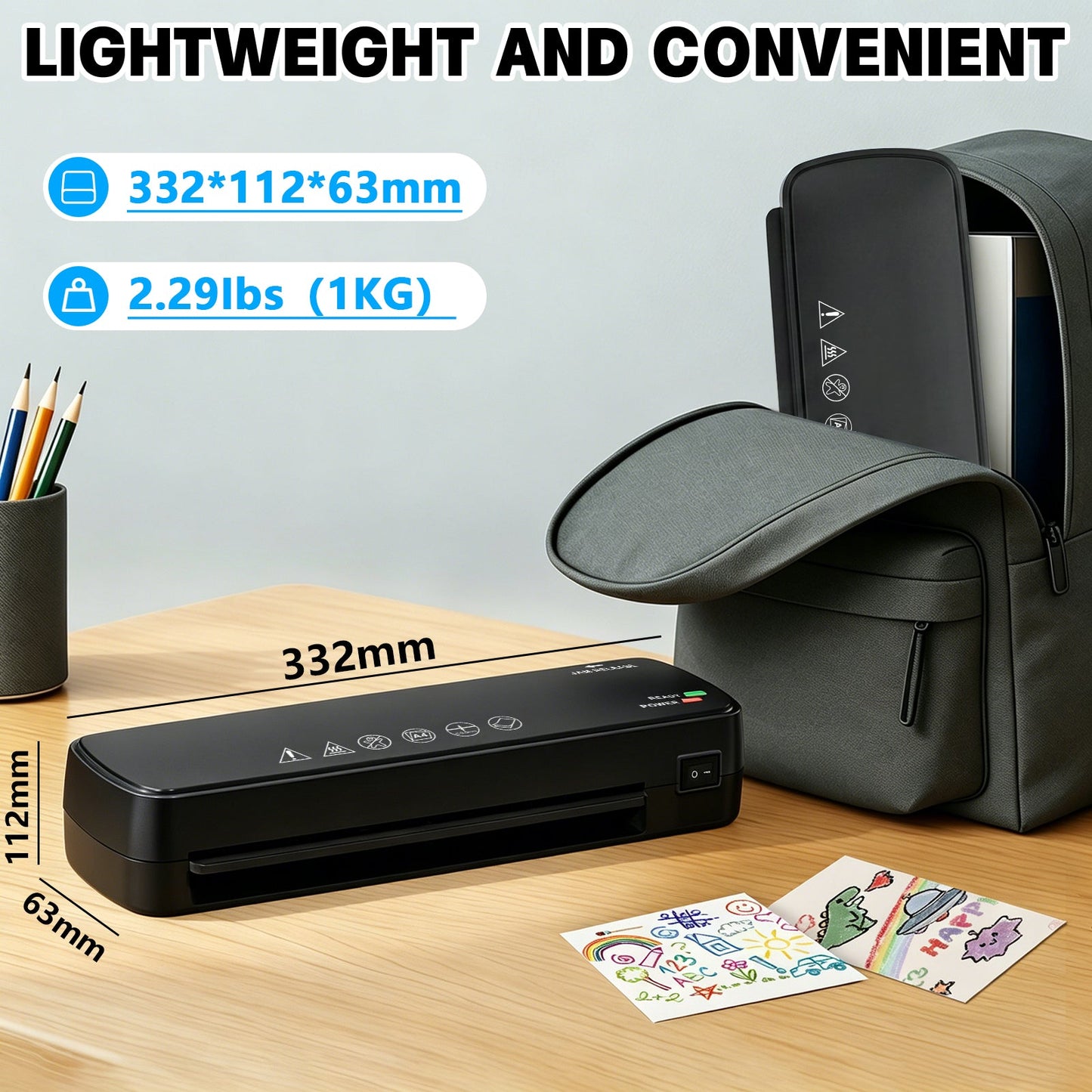 Advwin A4 Laminator with 5 Pouches