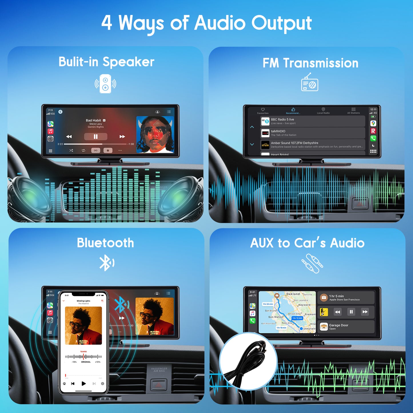 Advwin 10.26" Wireless CarPlay & Android Auto GPS System