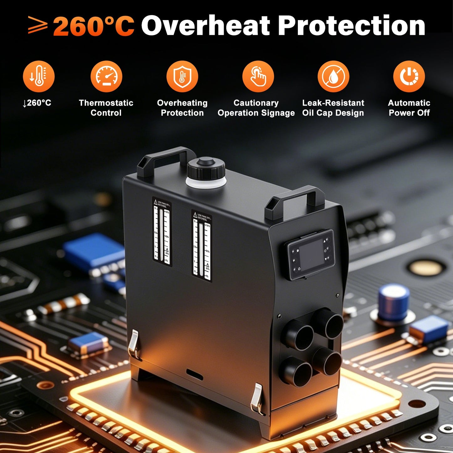 Advwin 8KW Slim All-in-One Diesel Heater
