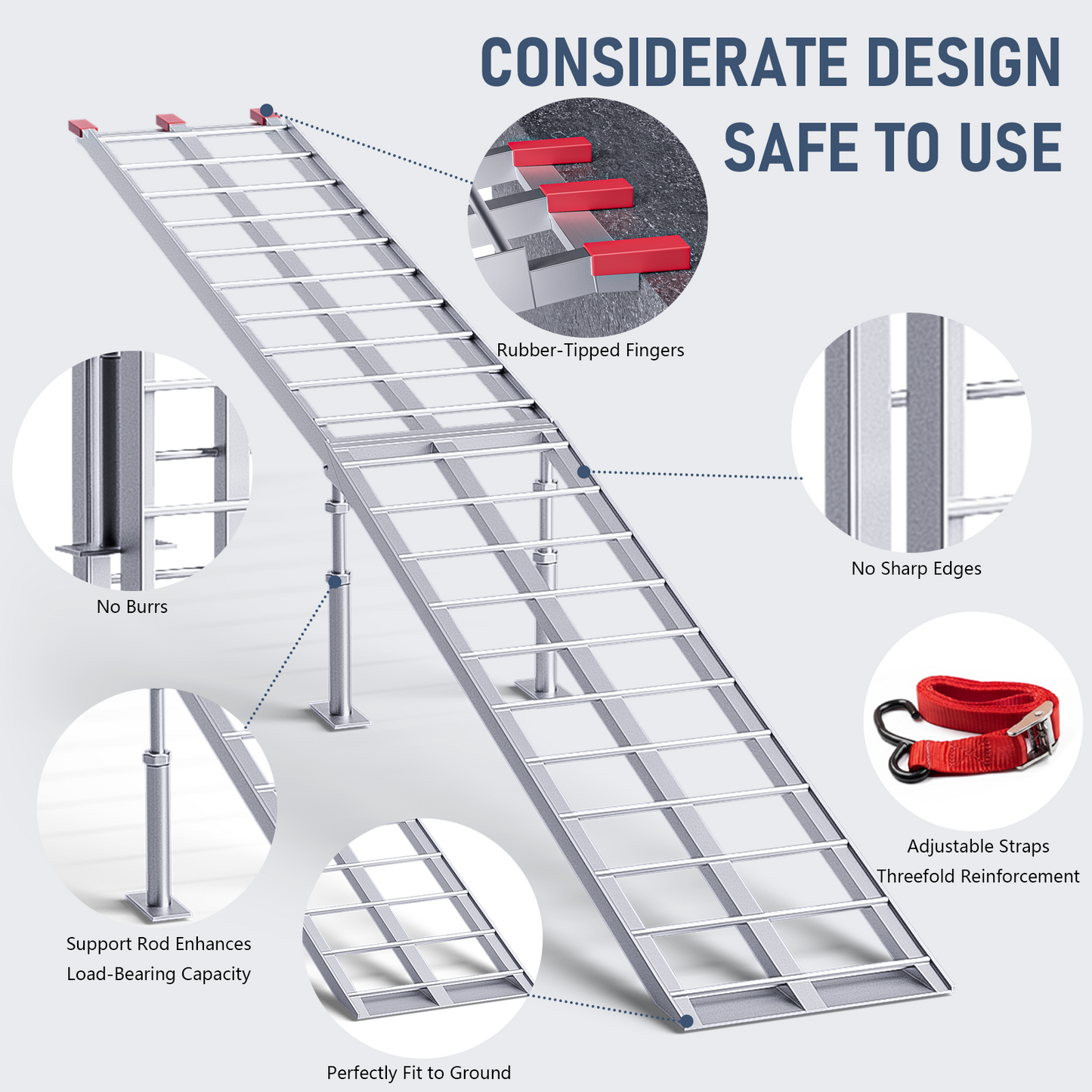 Advwin Aluminum Folding Loading Ramp 680KG
