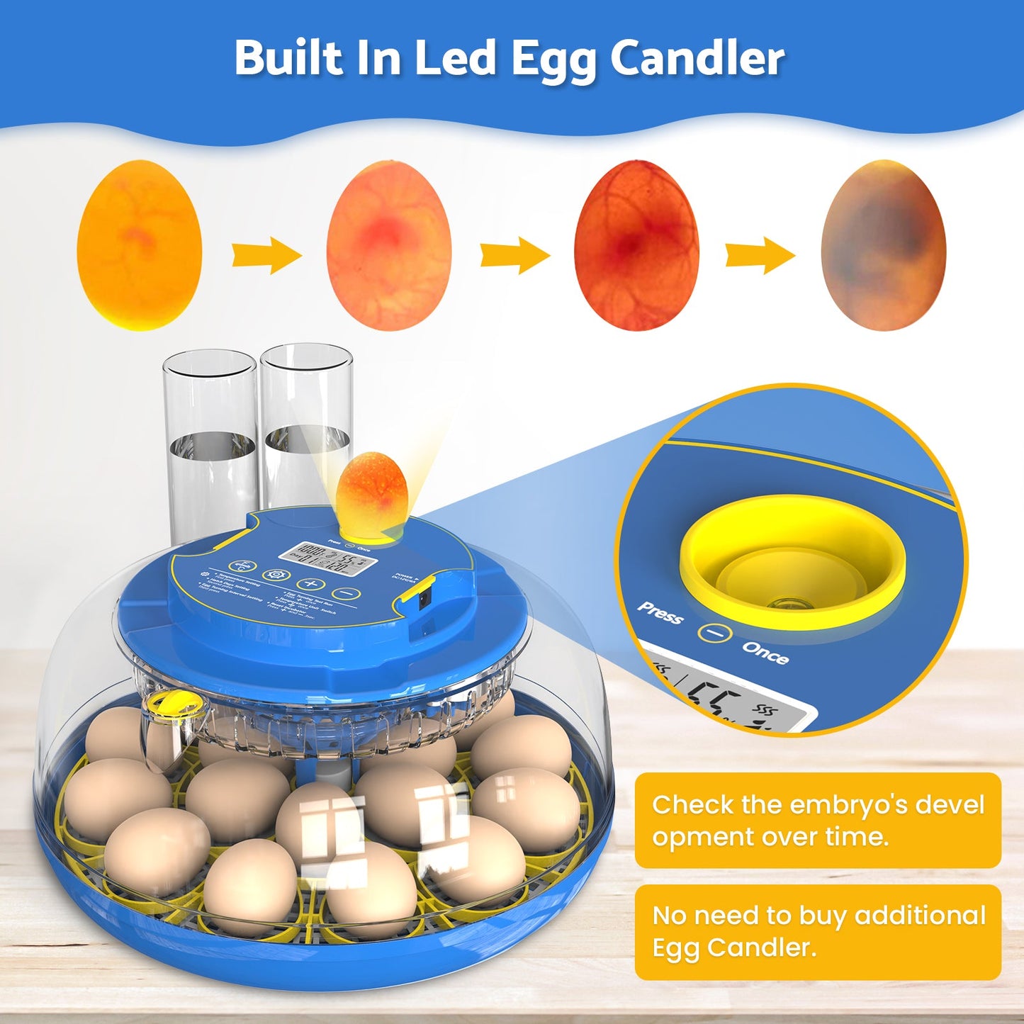 Advwin Incubators for Hatching Eggs 18 Eggs Incubator