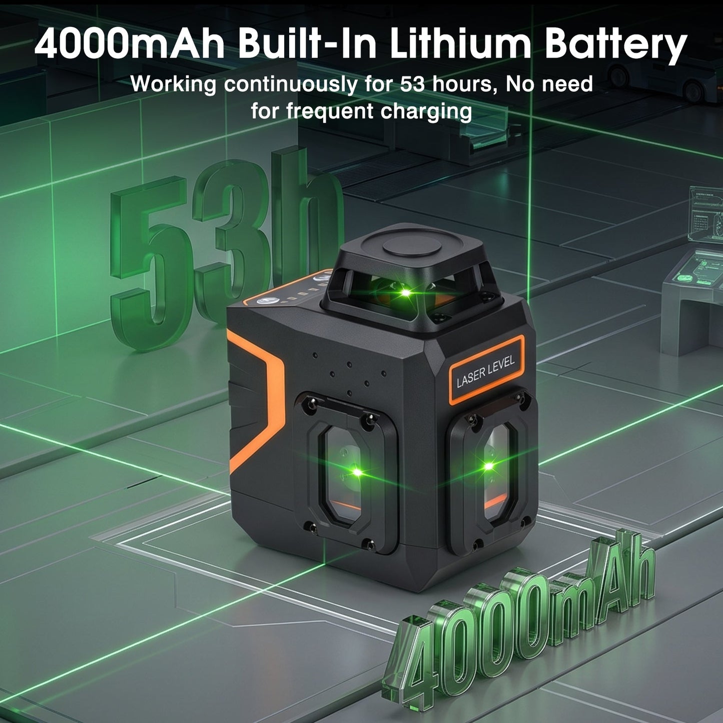 Advwin 12 Line Green Laser Level 360° Self-Leveling