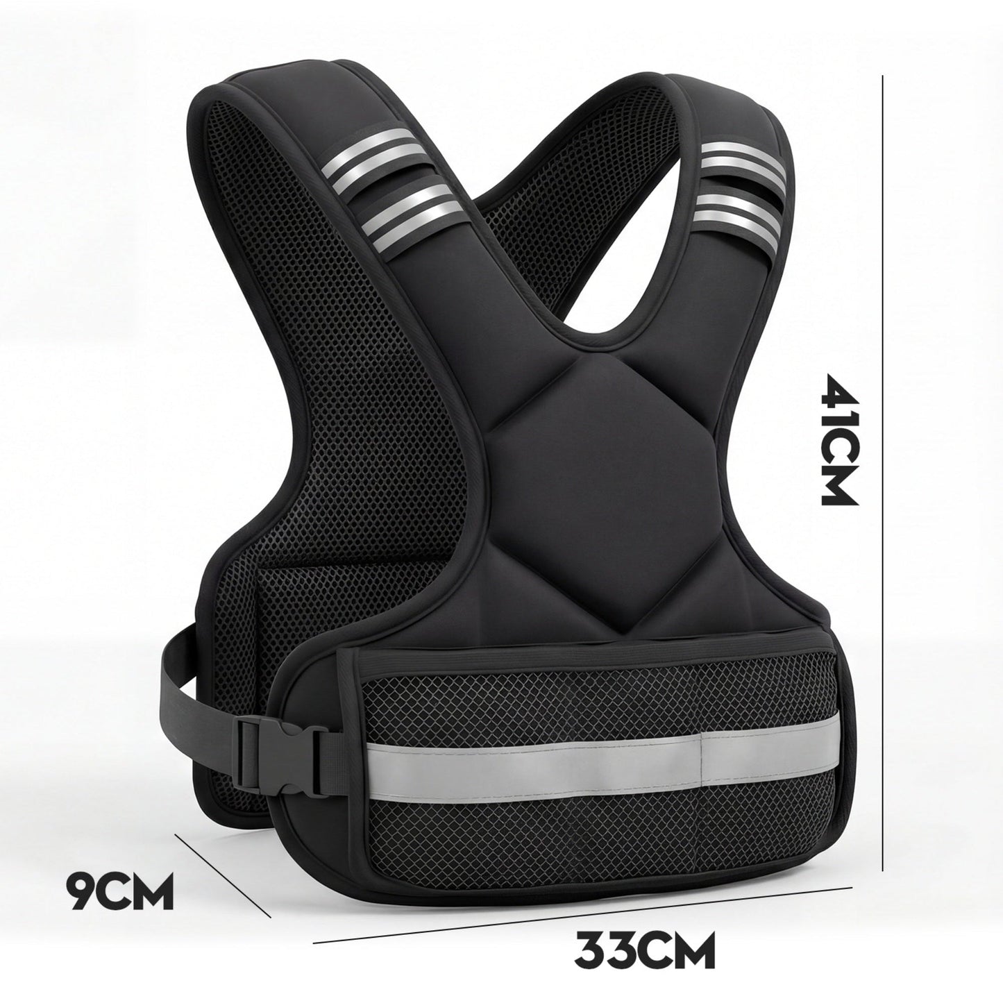Advwin X Shape 10kg Weighted Vest Black