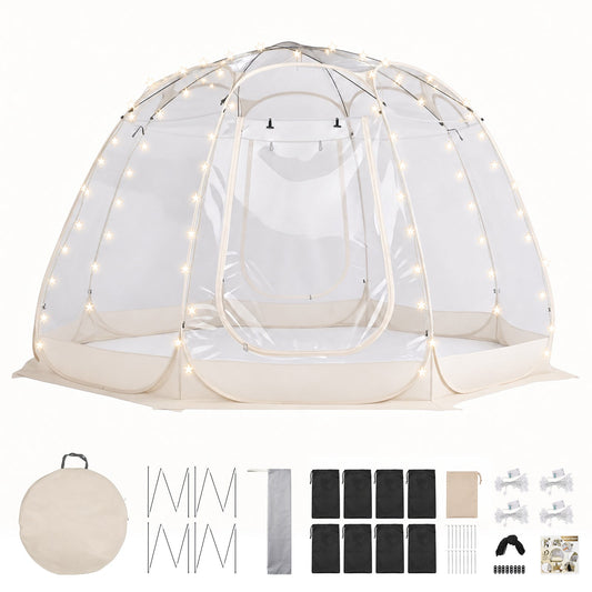 Advwin 6-15 Person Clear Bubble Dome Tent with Windows