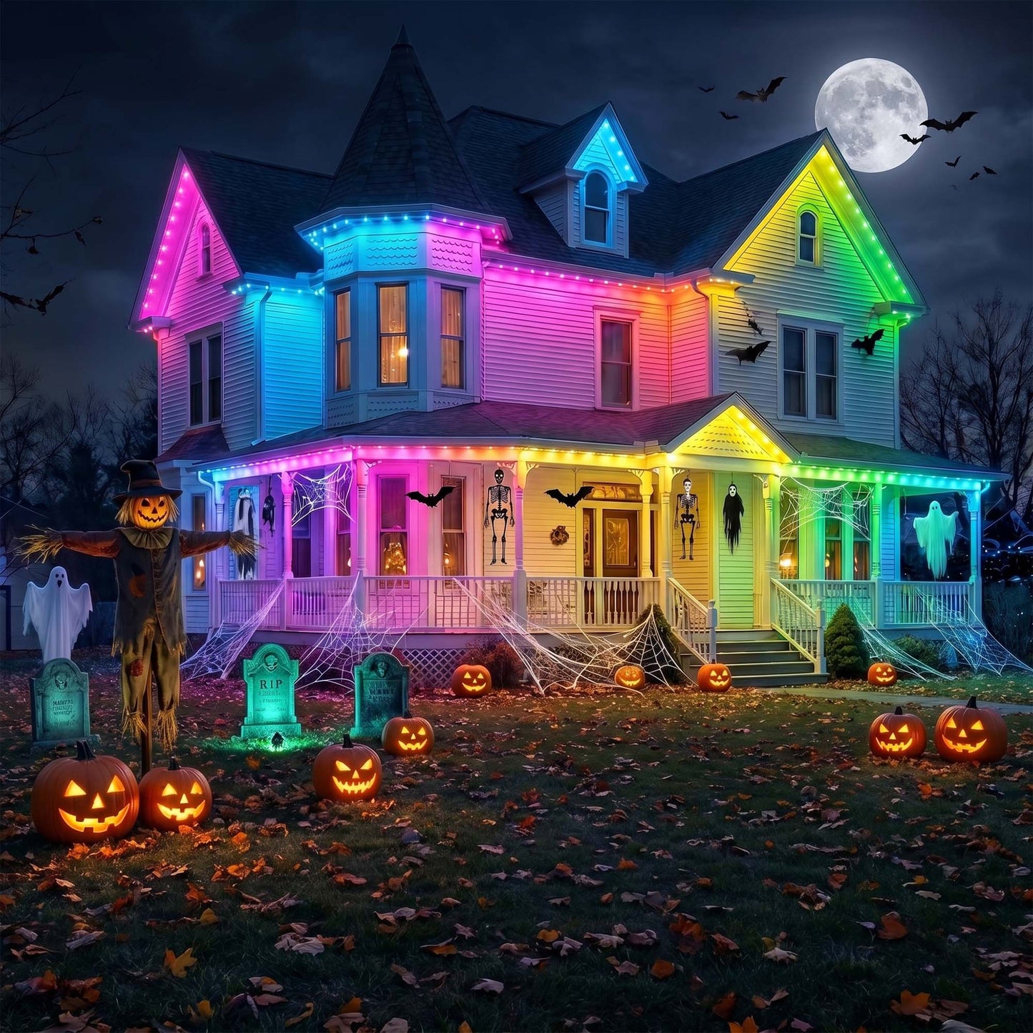Advwin IP67 LED Outdoor Lights with App/Remote Control