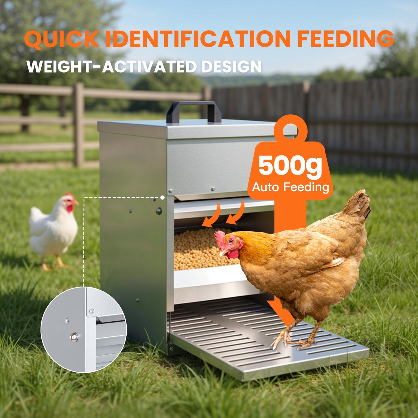 Advwin Automatic Chicken Feeder 22kg Capacity