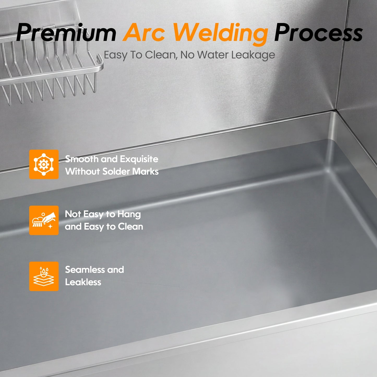 Advwin 34" Stainless Steel Dog Grooming Bath Tub