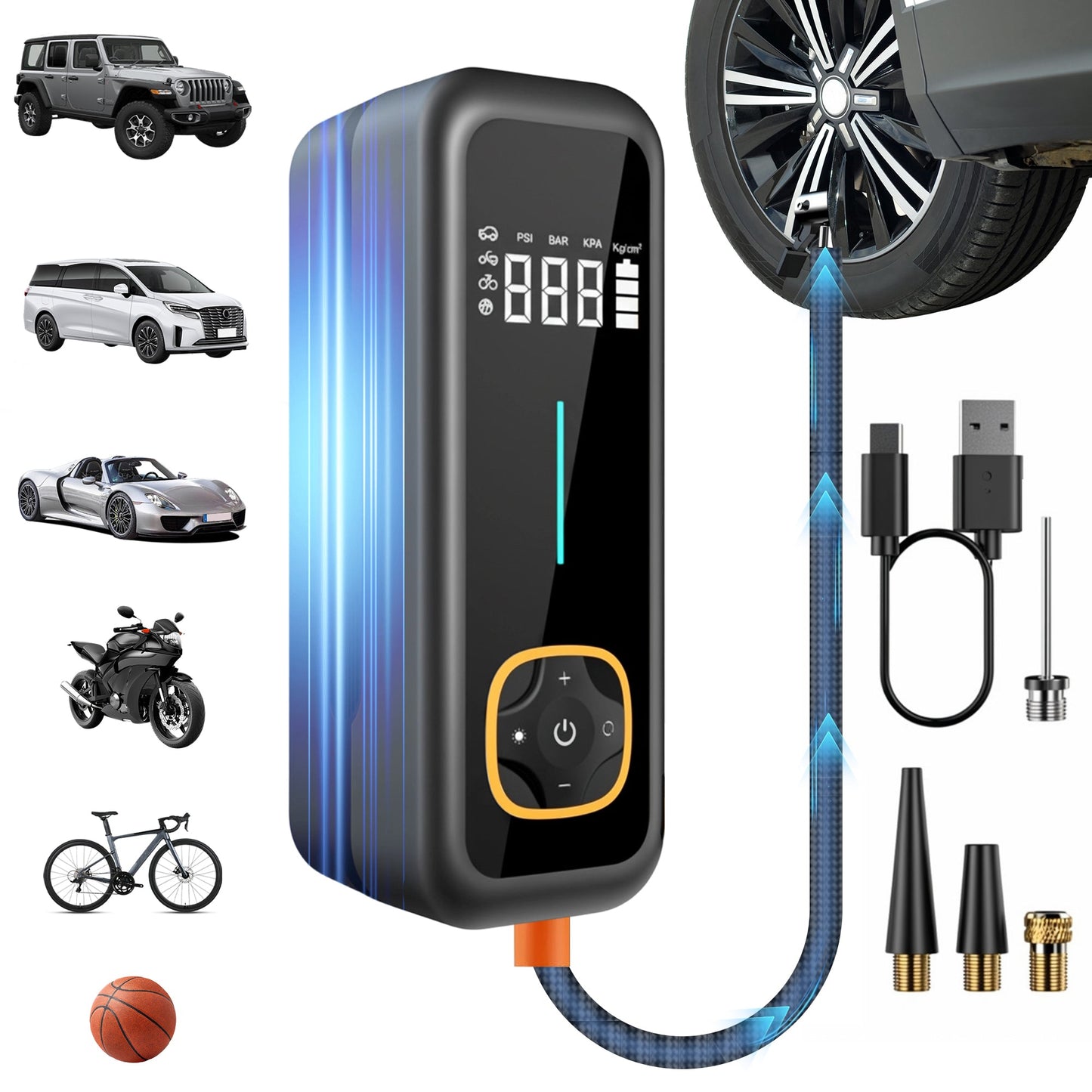 Advwin Portable Tire Inflator Air Compressor 150PSI