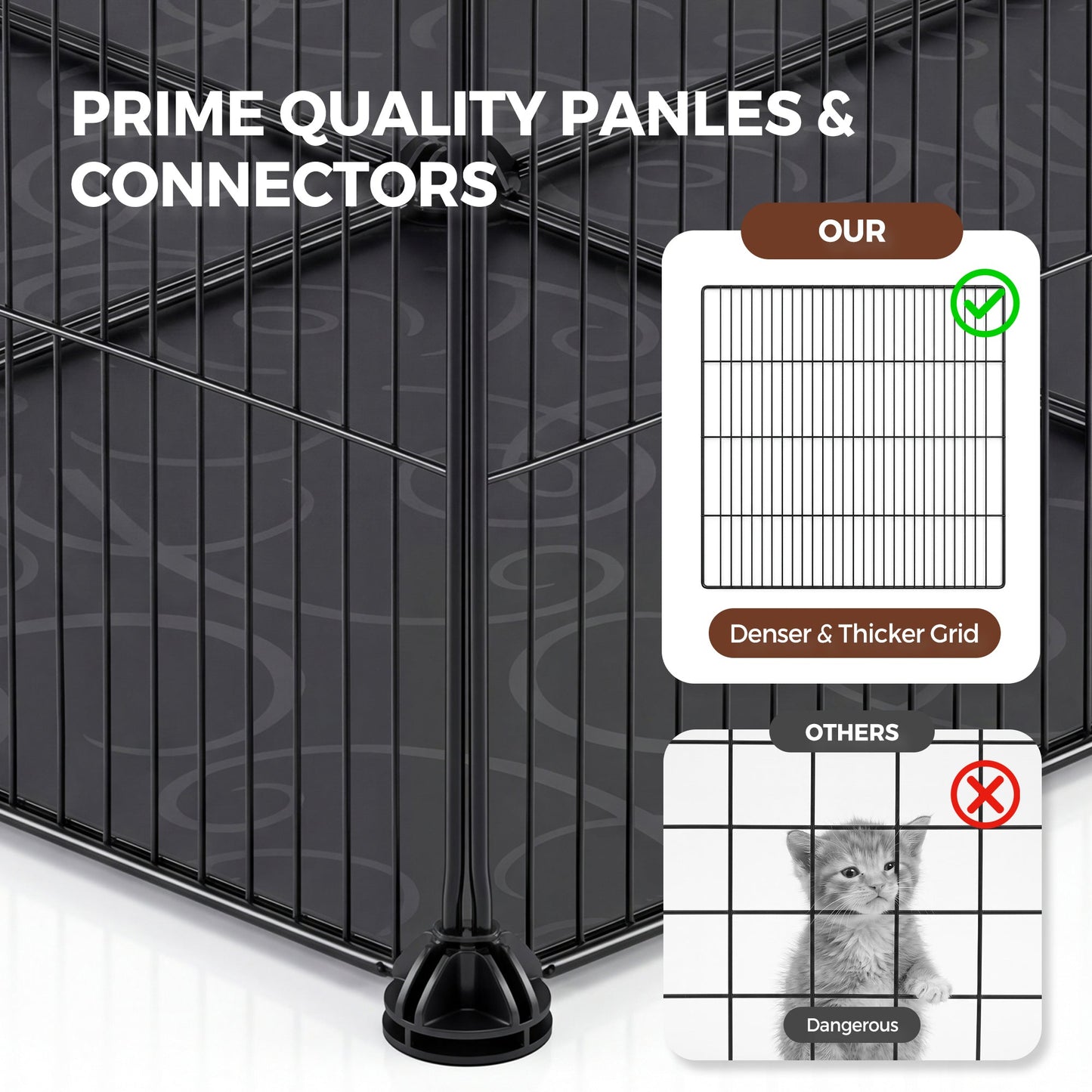 Advwin Metal Wire Pet Playpen Cat Enclosure