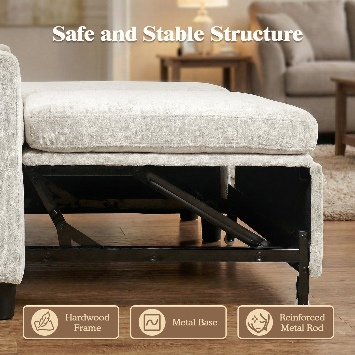 Advwin 194cm L-Shape Sleeper Sofa Bed w/ Storage