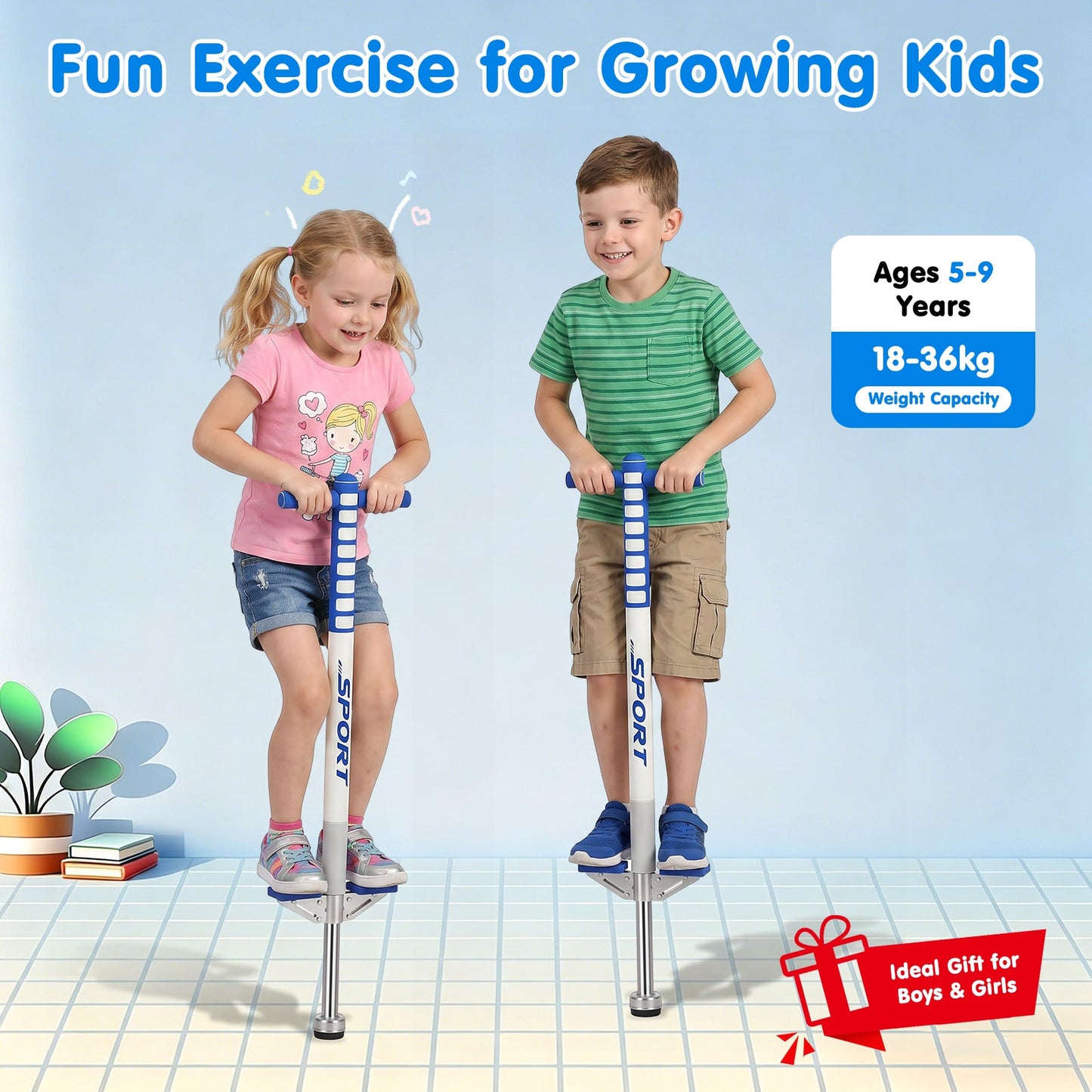 Advwin Kids Pogo Stick for Ages 5-9