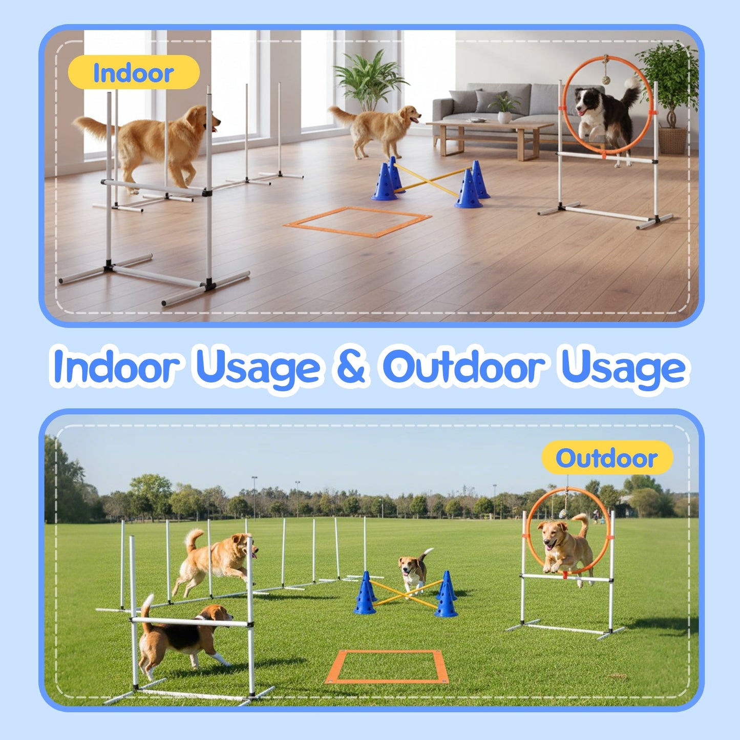 Advwin Agility Training Equipment for Dogs