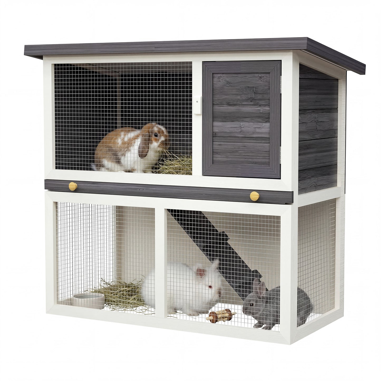 Advwin Wooden Pet Hutch Rabbit Cage House
