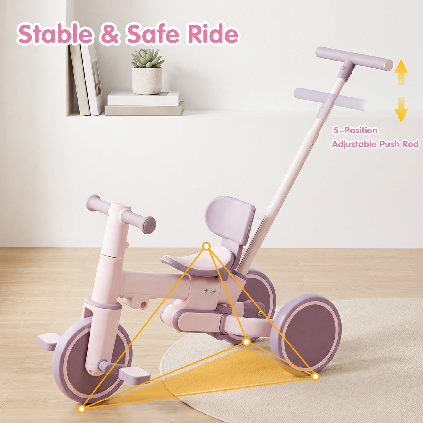 Advwin 5-in-1 Kids Tricycle