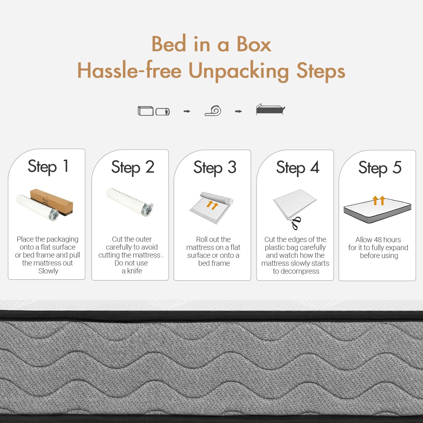Advwin 16CM S/D/Q Memory Foam Springs Mattress