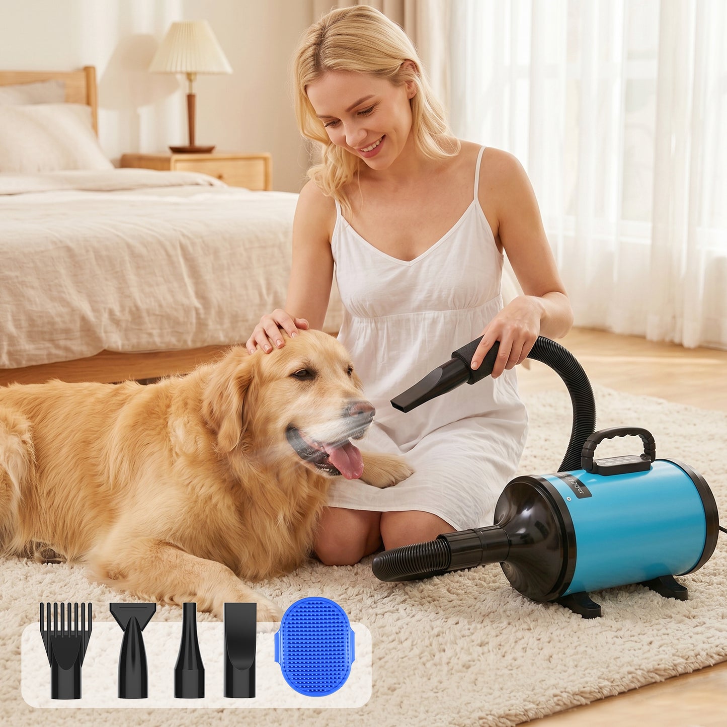 Advwin 2000W Pet Hair Dryer LCD Display