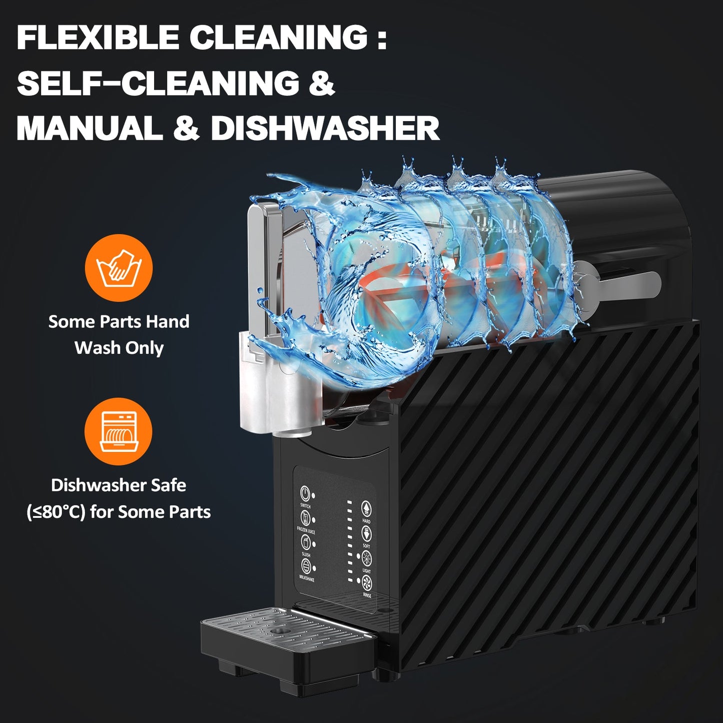 Advwin Slushie Machine 2.5l Ice Shaver Machine