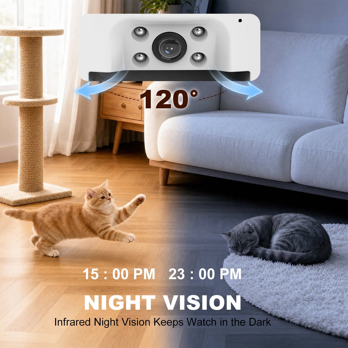 Advwin 4L Automatic Cat Feeder with 1080P HD Camera