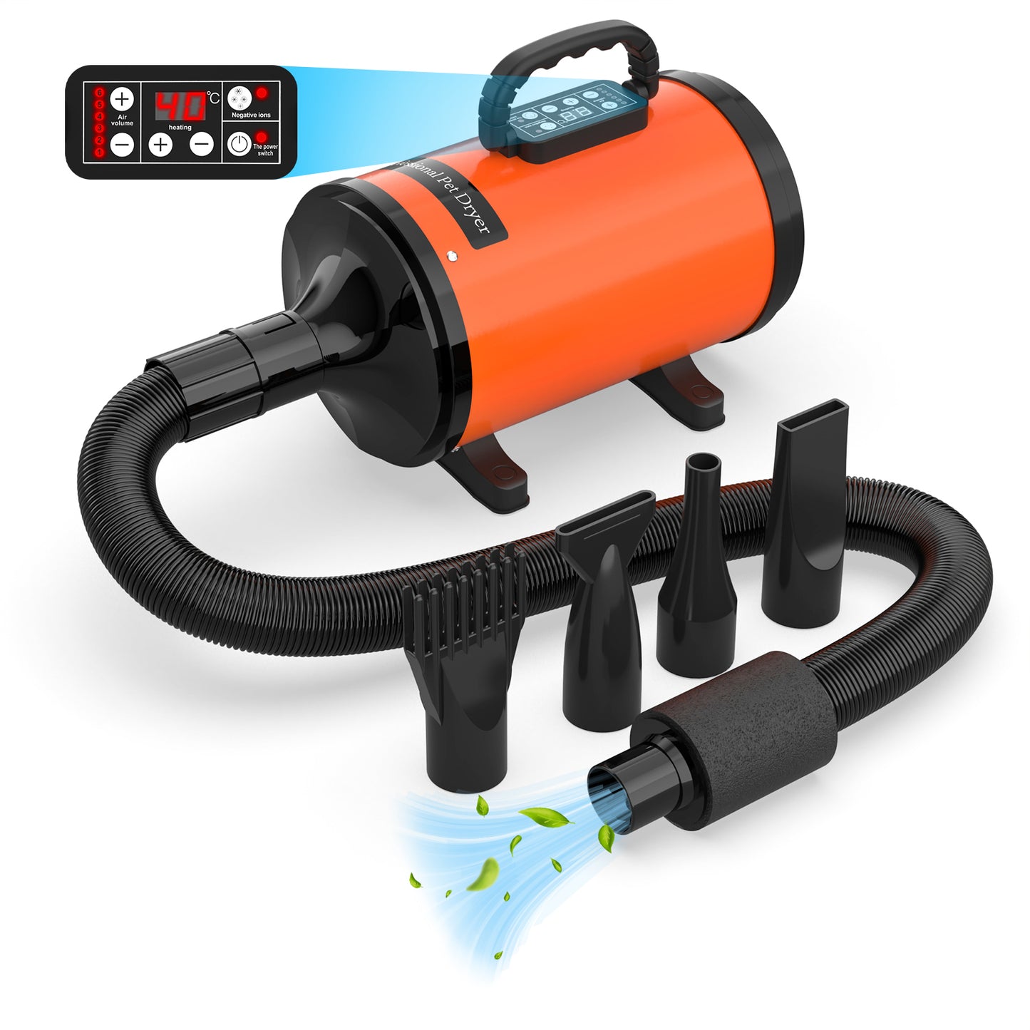 Advwin 2000W Pet Hair Dryer LCD Display