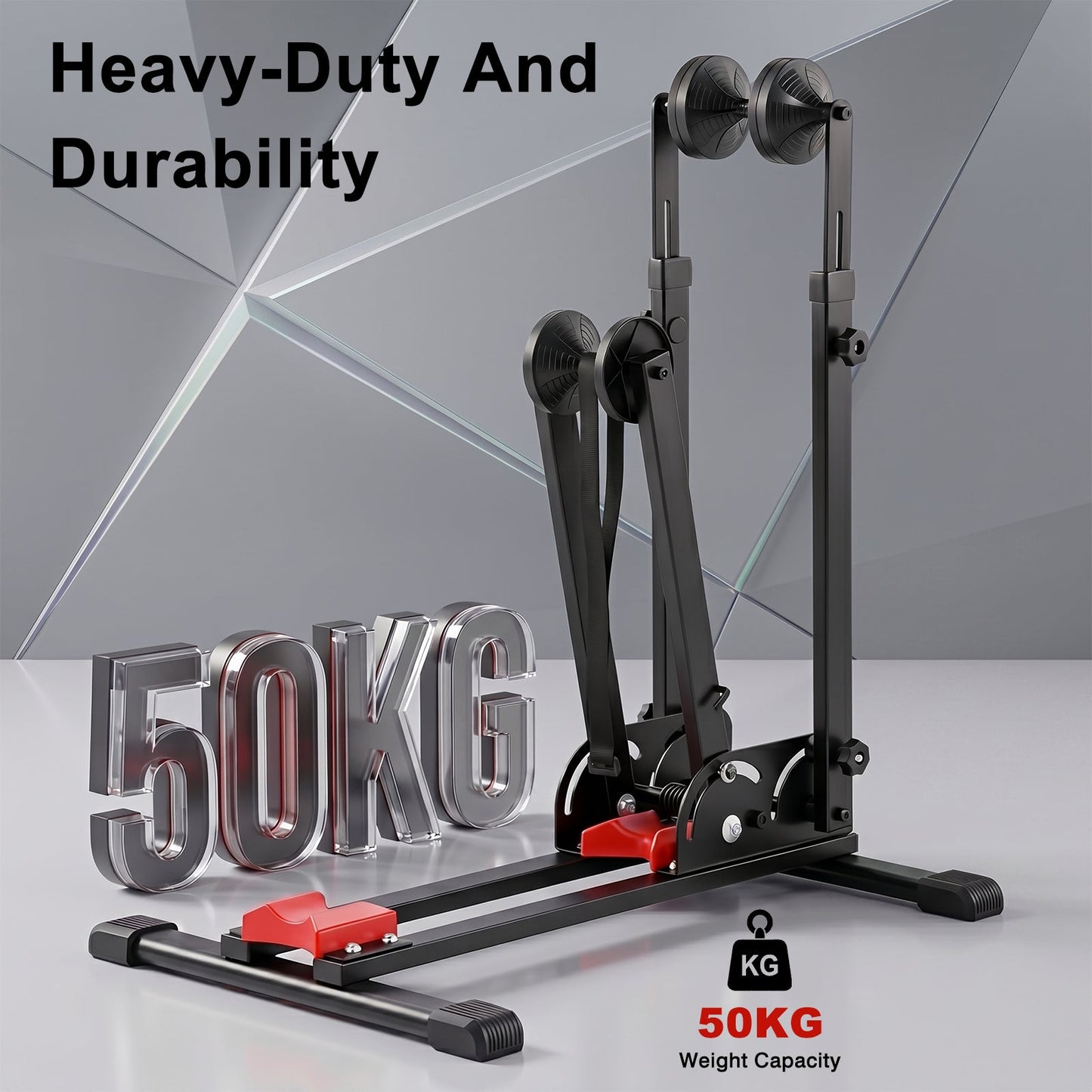 Advwin Folding Adjustable Bike Floor Stand Height Adjustable