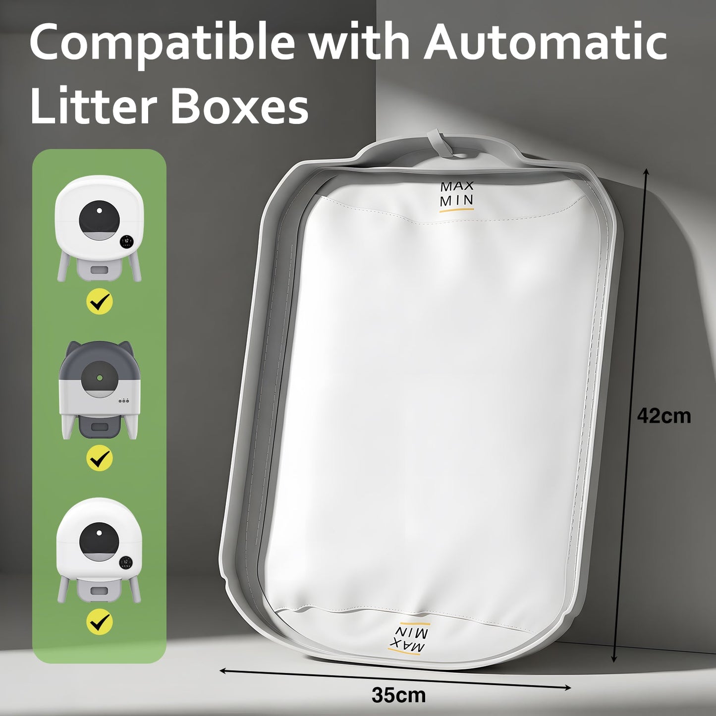 Automatic Cat Litter Box Replacement Liner Tray