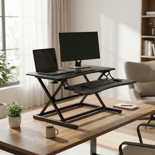 Advwin Height Adjustable Desk Riser w/ Keyboard