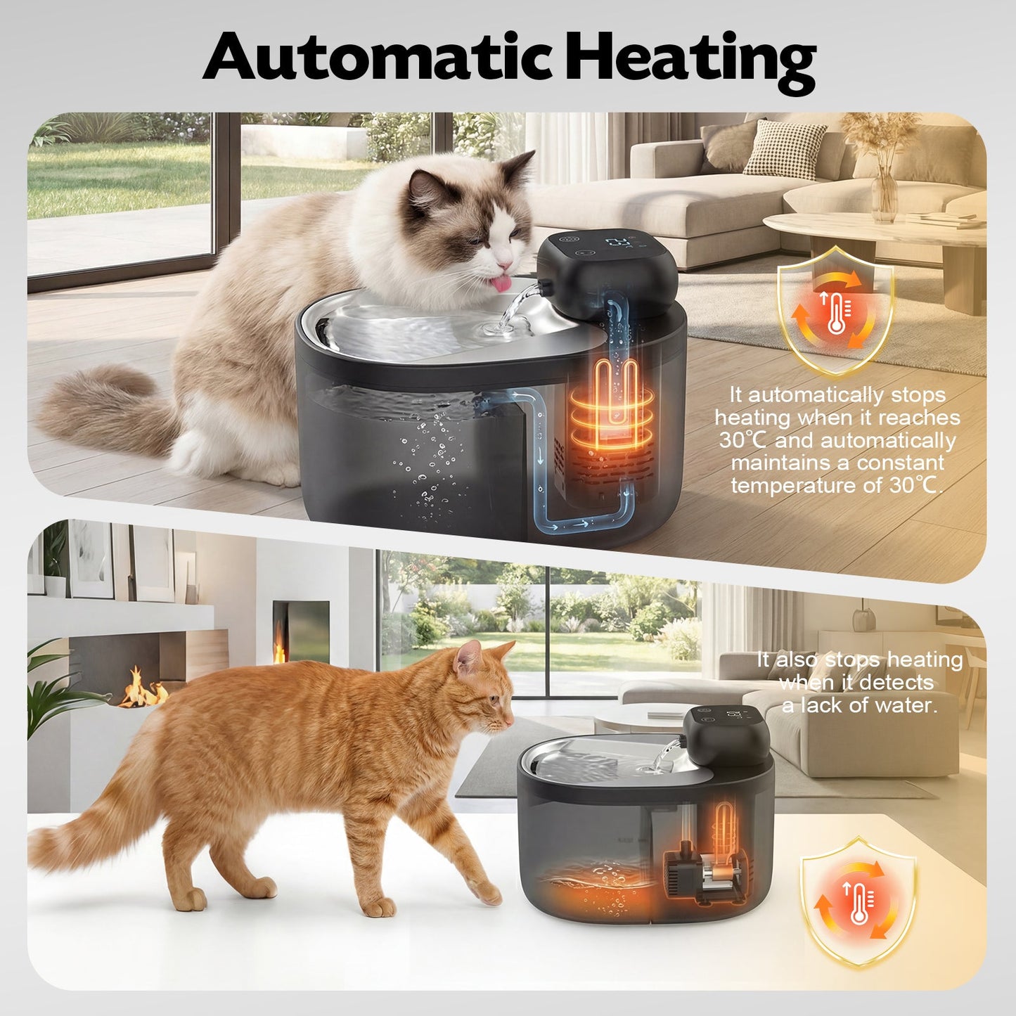 Advwin 3L Thermostatic Automatic Pet Water Fountain