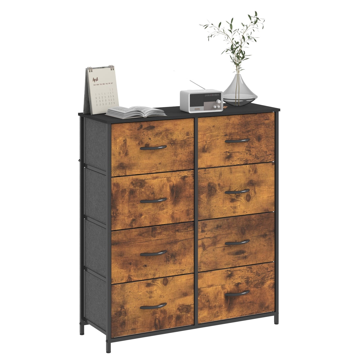 Advwin Chest of Drawers 8 Drawer Storage Cabinet