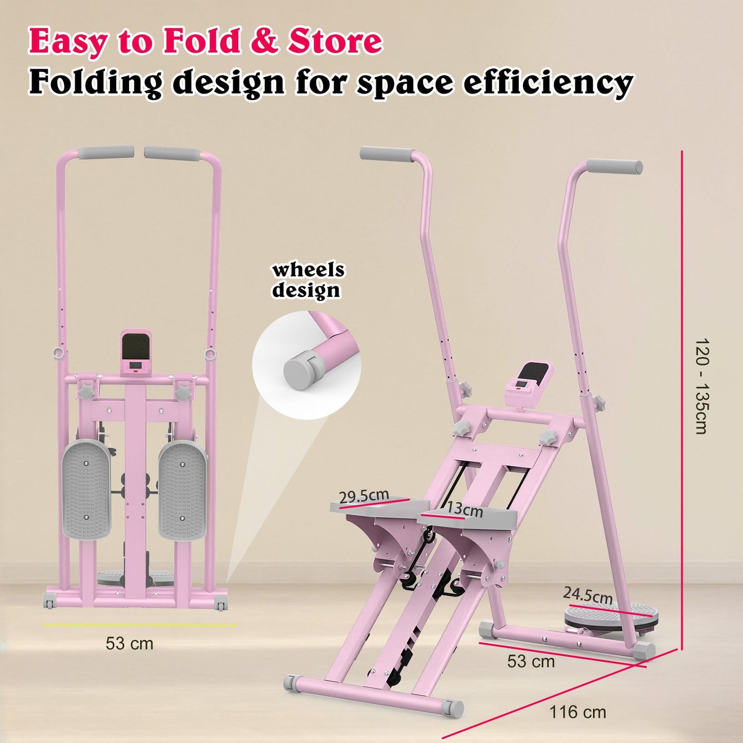 Advwin Multi-Function Adjustable Stair Stepper