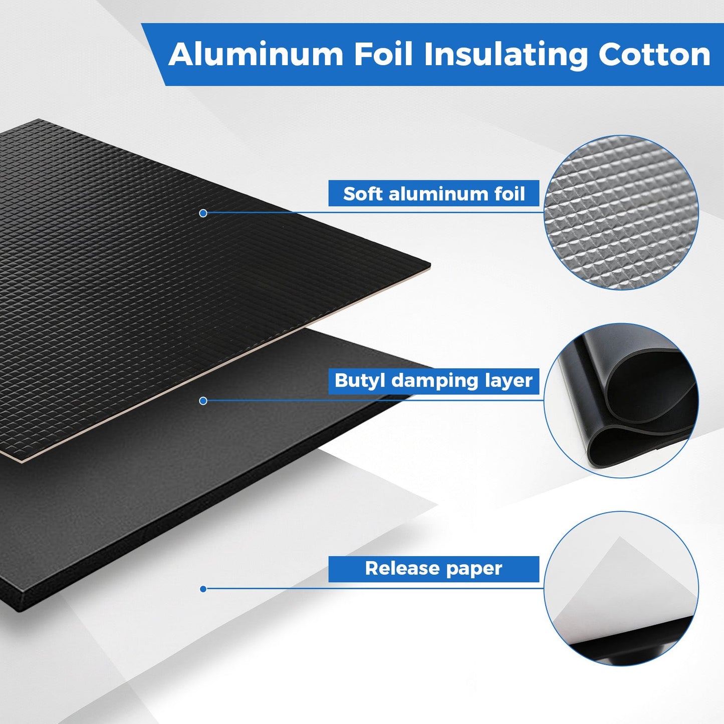 Advwin 80mil Butyl Car Sound Deadening Sheets 14pcs